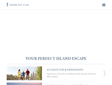 Tablet Screenshot of grandkeyclub.com